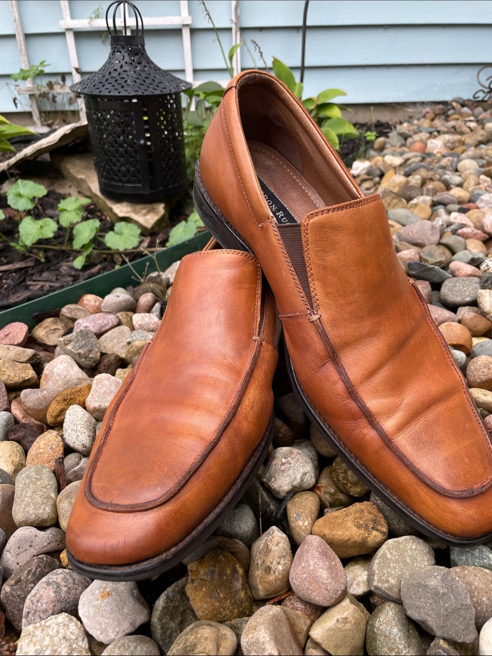 Gordon Rush Men’s Slip On Leather Loafers Marlow Vibram Sz 10.5